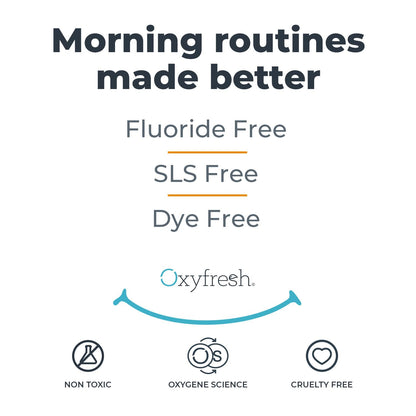 Oxyfresh Maximum Fresh Breath Lemon Mint Toothpaste - Clean Teeth & Fresh Breath - SLS & Fluoride Free - 5 oz