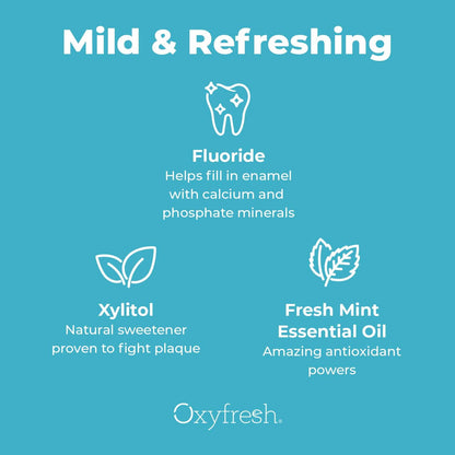 Oxyfresh Cavity Protection Fluoride Mouthwash – Alcohol-Free, Sensitive Teeth, 16 fl oz