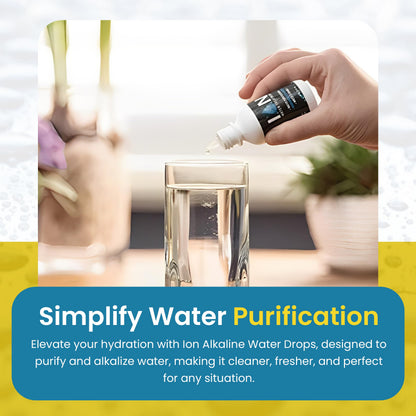 Ion Alkaline Water Drops – PH Booster & Water Treatment Drops