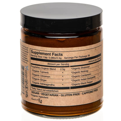 PAAVANI Ayurveda Golden Milk – Organic Turmeric & Ashwagandha, 38 Servings