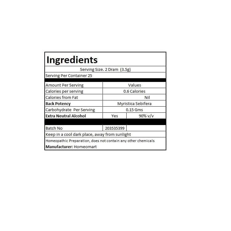 Myristica Sebifera Homeopathy Pellets 6C Potency - Pack of 2 | HomeoMart