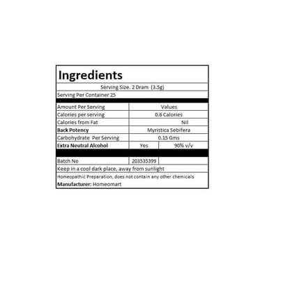 Myristica Sebifera Homeopathy Pellets 6C Potency - Pack of 2 | HomeoMart
