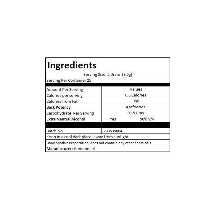 Asafoetida Homeopathy Pellets 200C Potency – Pack of 3 | HomeoMart