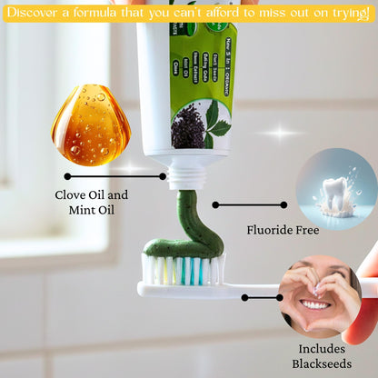 Pack of 6 Organic Neem 10-in-1 Fluoride-Free Toothpaste – 7.05 oz
