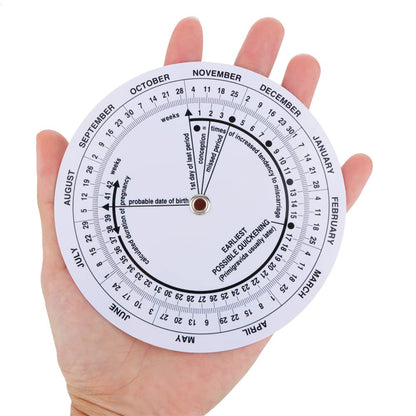 4 Pcs Pregnancy Wheel – Due Date Calculator for Moms, Doctors, Midwives, Nurses