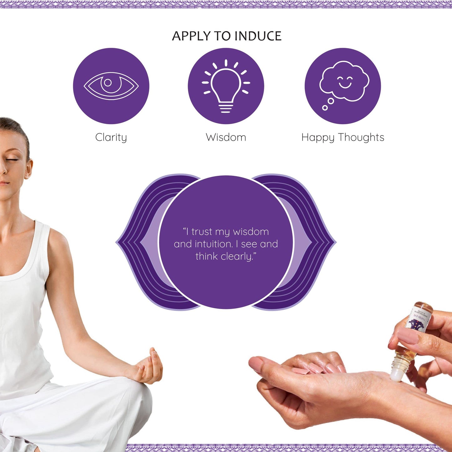 Third Eye Chakra Essential Oil Roll-On by Aromafume – 10ml Ajna