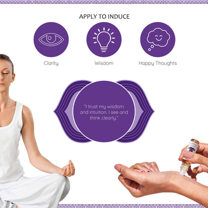 Third Eye Chakra Essential Oil Roll-On by Aromafume – 10ml Ajna