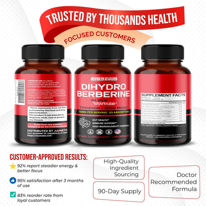8 in 1 Dihydroberberine Supplement – Digestive Support & Immunity (90 Count)