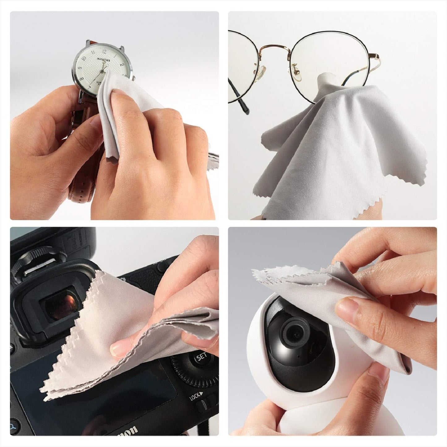 18 Pack Premium Microfiber Cleaning Cloths for Glasses & Devices