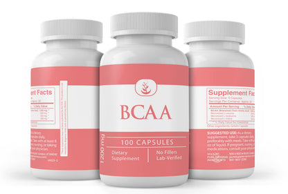Pure Original Ingredients BCAA – 100 Capsules | Lab Verified, No Additives