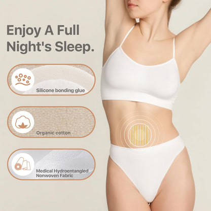 50PCS Silicone Castor Oil Belly Button Patches – Nonwoven Film, Organic Cotton, Disposable Pack
