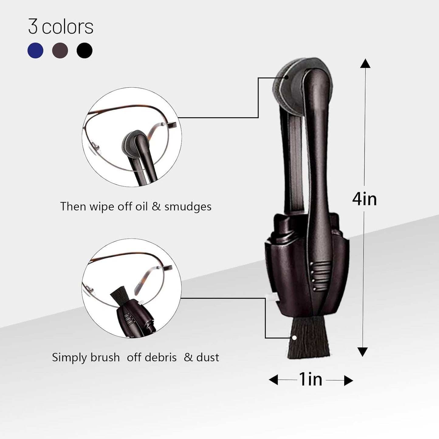 Eye Glasses Cleaner (3PC) - Portable Carbon Microfiber Kit