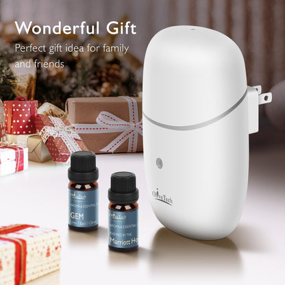 Plug in Waterless Diffuser - OliveTech Cold Air Diffusion, Hotel Collection (2x10ml Oils)