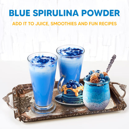 Blue Spirulina Powder by Yogi Super Foods – 5 oz, Plant Protein & Immune Support