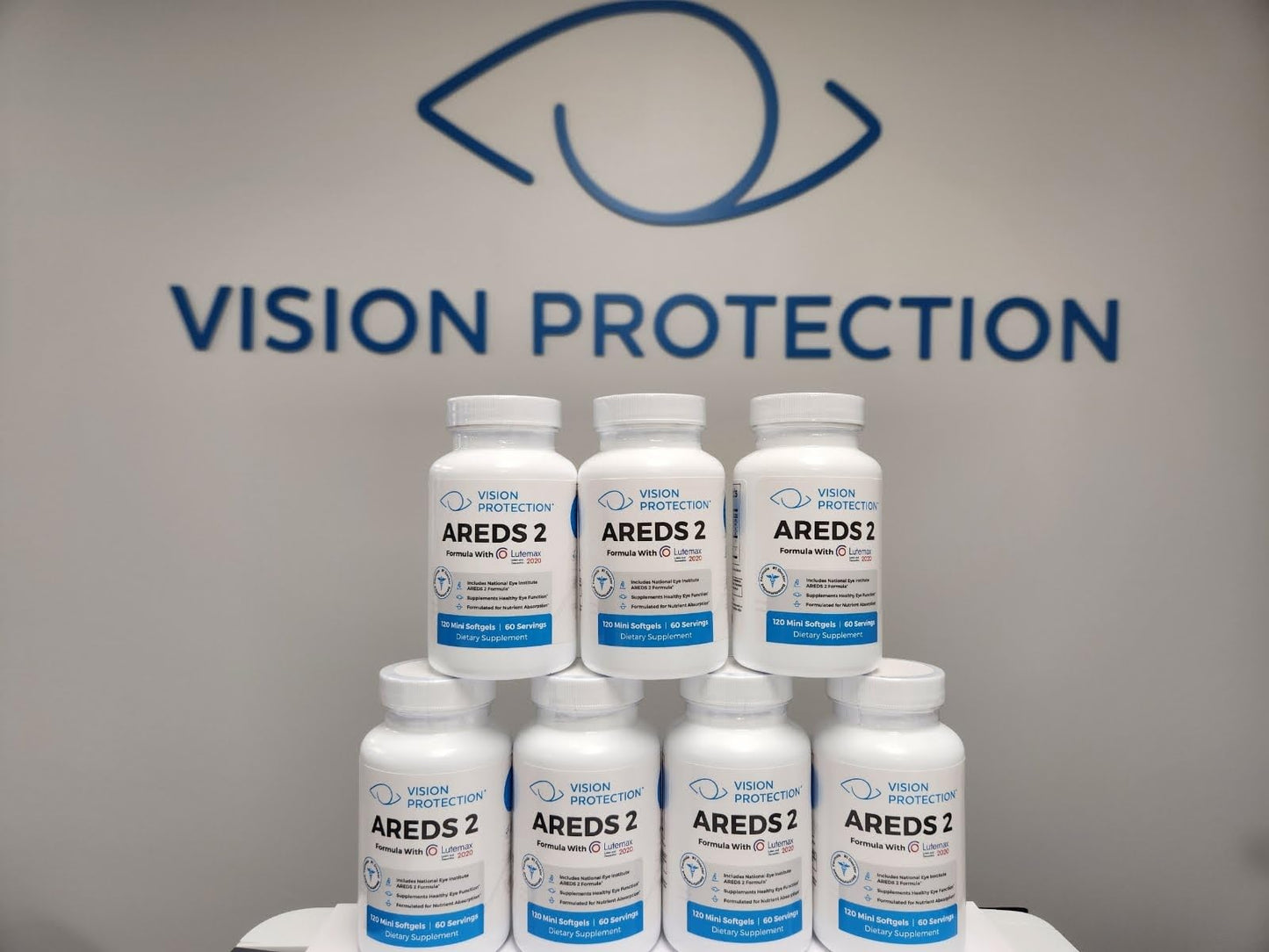 Vision Protection AREDS 2 Eye Vitamin & Mineral Supplement – Lutemax 2020 (120 Mini Softgels)