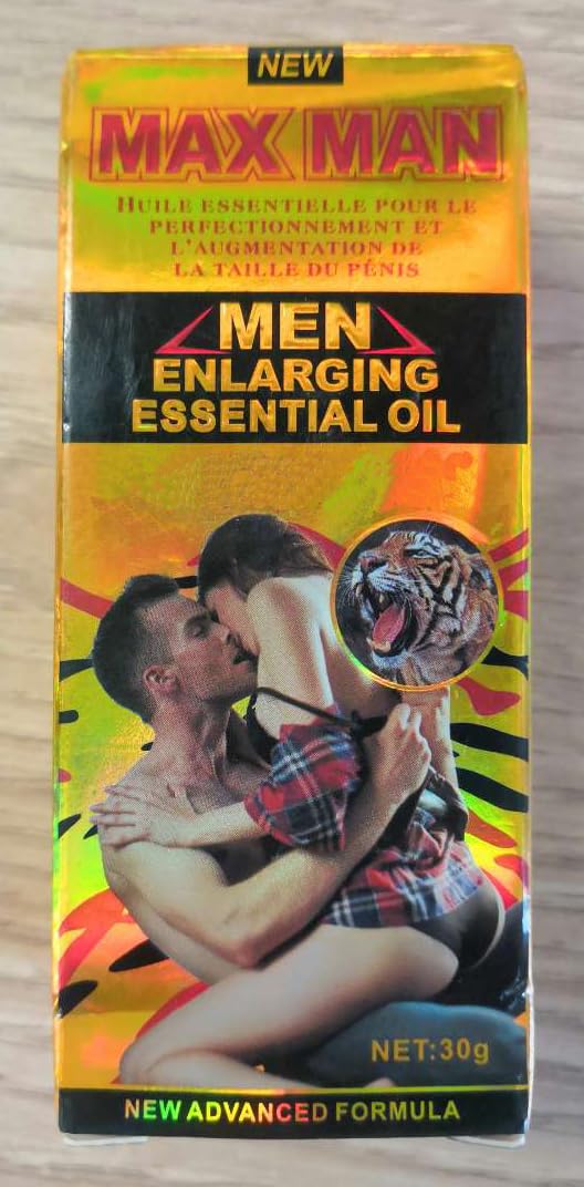 Men's Massage Oil - Penis Enhancement, Longer & Thicker (30ml)