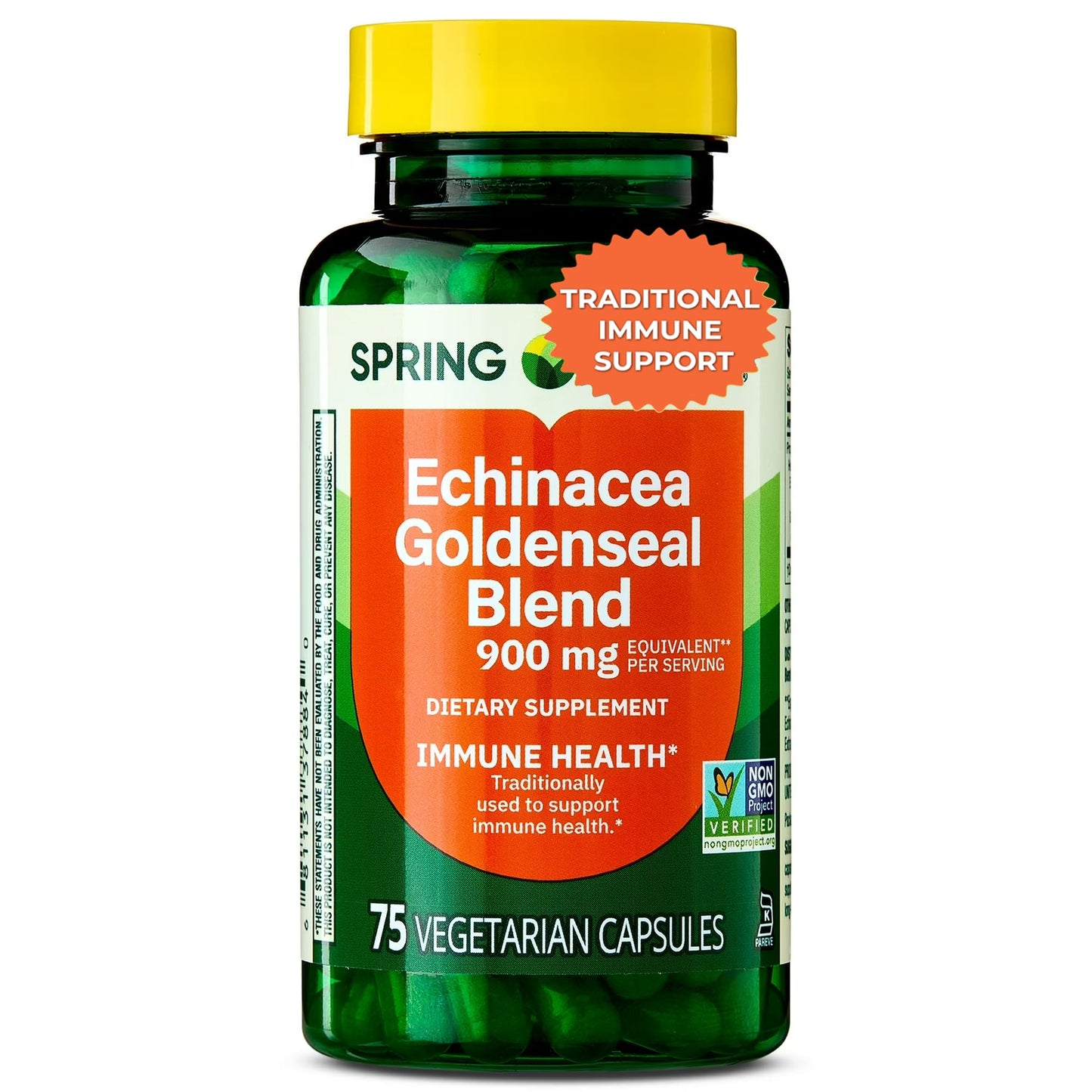 Echinacea Goldenseal Blend – 900 mg, 75 Vegetarian Capsules | Daily Wellness Supplement