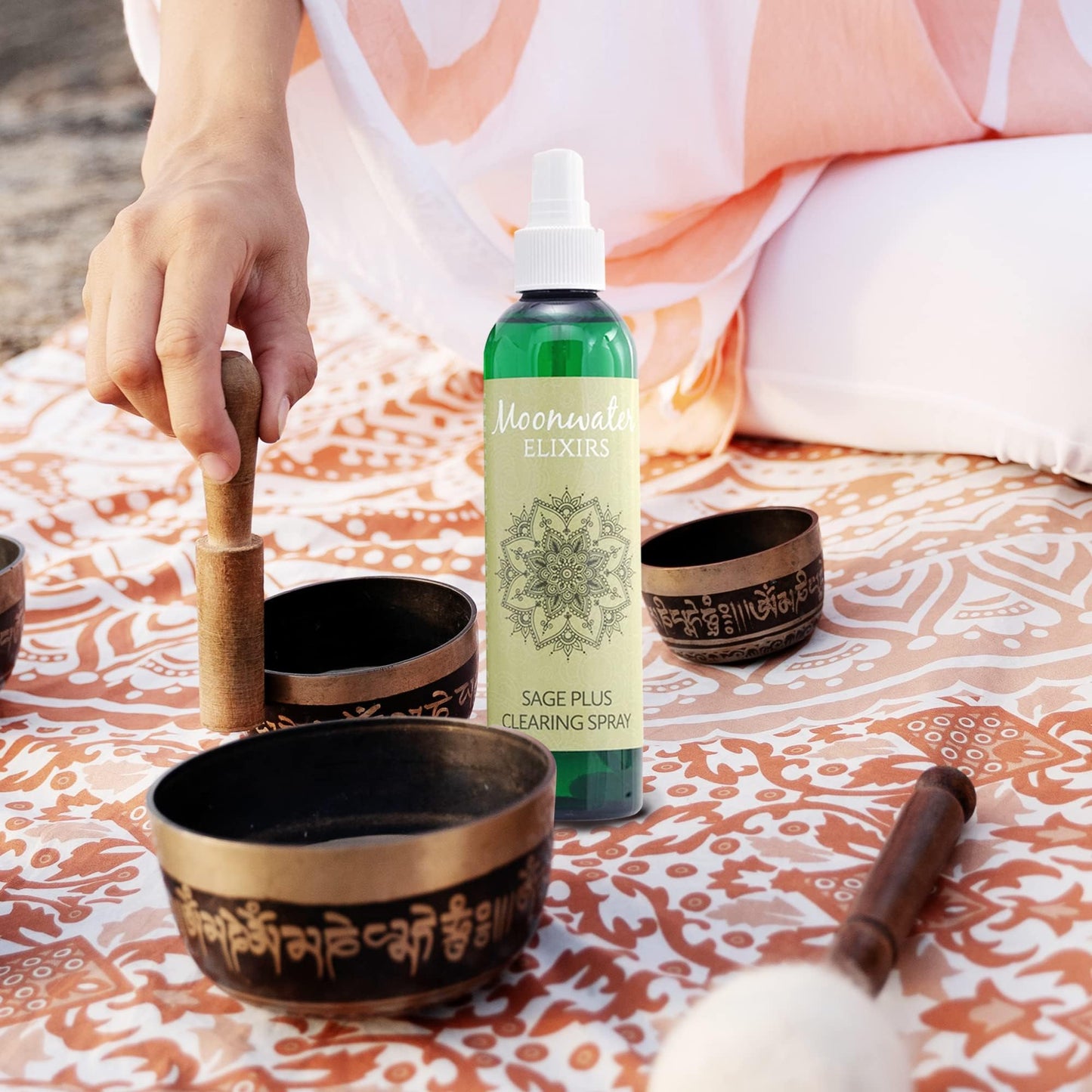 White Sage Smudge Spray – Reiki Charged Sage Mist for Cleansing & Aura Protection (4oz)