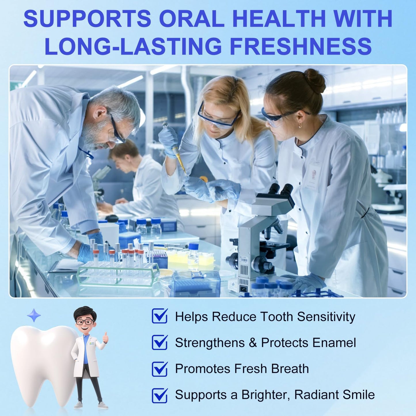 7.5% Hydroxyapatite Toothpaste (Fluoride Free) - 2pcs for Sensitive Teeth