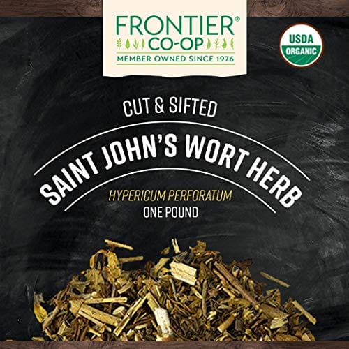 Frontier Co-Op Organic Saint John's Wort Herb - Cut & Sifted 1 lb