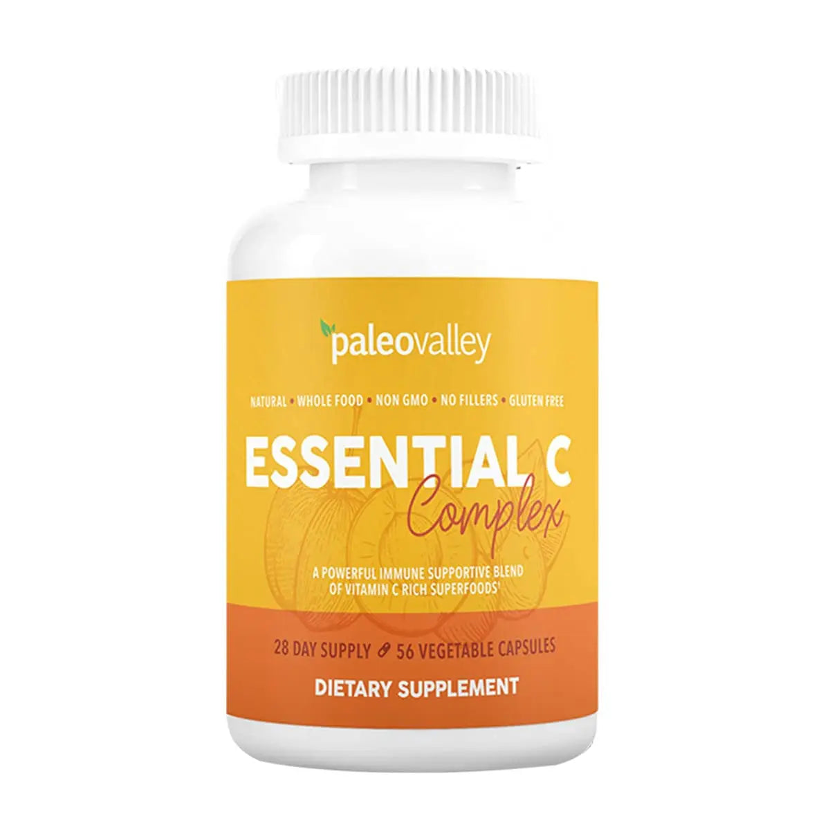 Paleovalley Essential C Complex – Organic Vitamin C from Acerola, Camu Camu & Amla – USA Made BritishVita | Premium UK Vitamins & Wellness Supplements