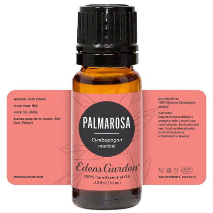 Edens Garden Palmarosa Essential Oil - 10 ml, 100% Pure Therapeutic Grade