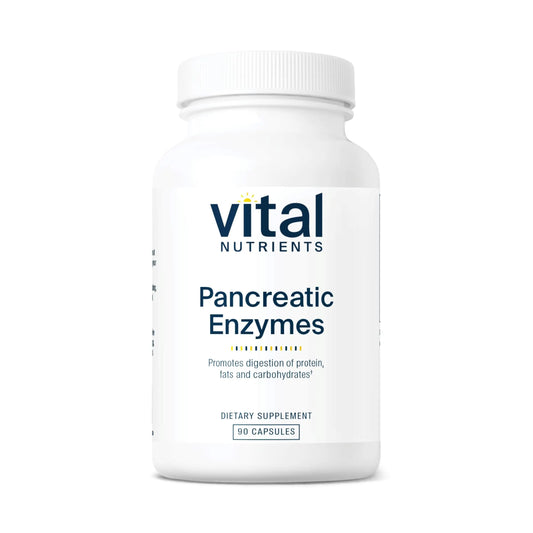 Vital Nutrients Pancreatic Enzymes 1000mg – Full Strength Digestive Enzymes (Protease, Amylase, Lipase) | Gluten, Dairy & Soy Free | 90 Capsules BritishVita | Premium UK Vitamins & Wellness Supplements