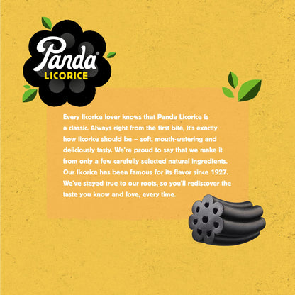 Panda Natural Soft Licorice – Pure Panda Black Licorice (4x7 oz, Resealable) – Vegan & Non-GMO