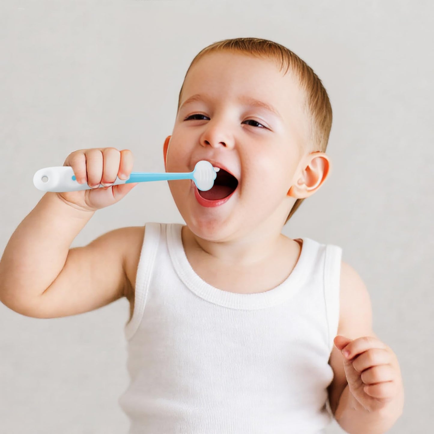 PandaEar 3-Pack Baby Toothbrush - 3-Sided Training Brush for Ages 1-4