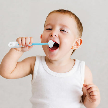 PandaEar 3-Pack Baby Toothbrush - 3-Sided Training Brush for Ages 1-4