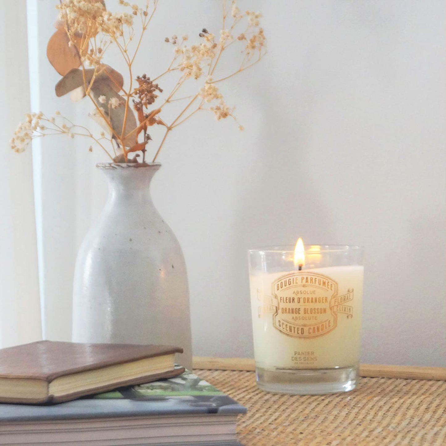 Panier des Sens Orange Blossom Candle – Hand-Poured in Provence, 55h Burn Time, 6.3 oz