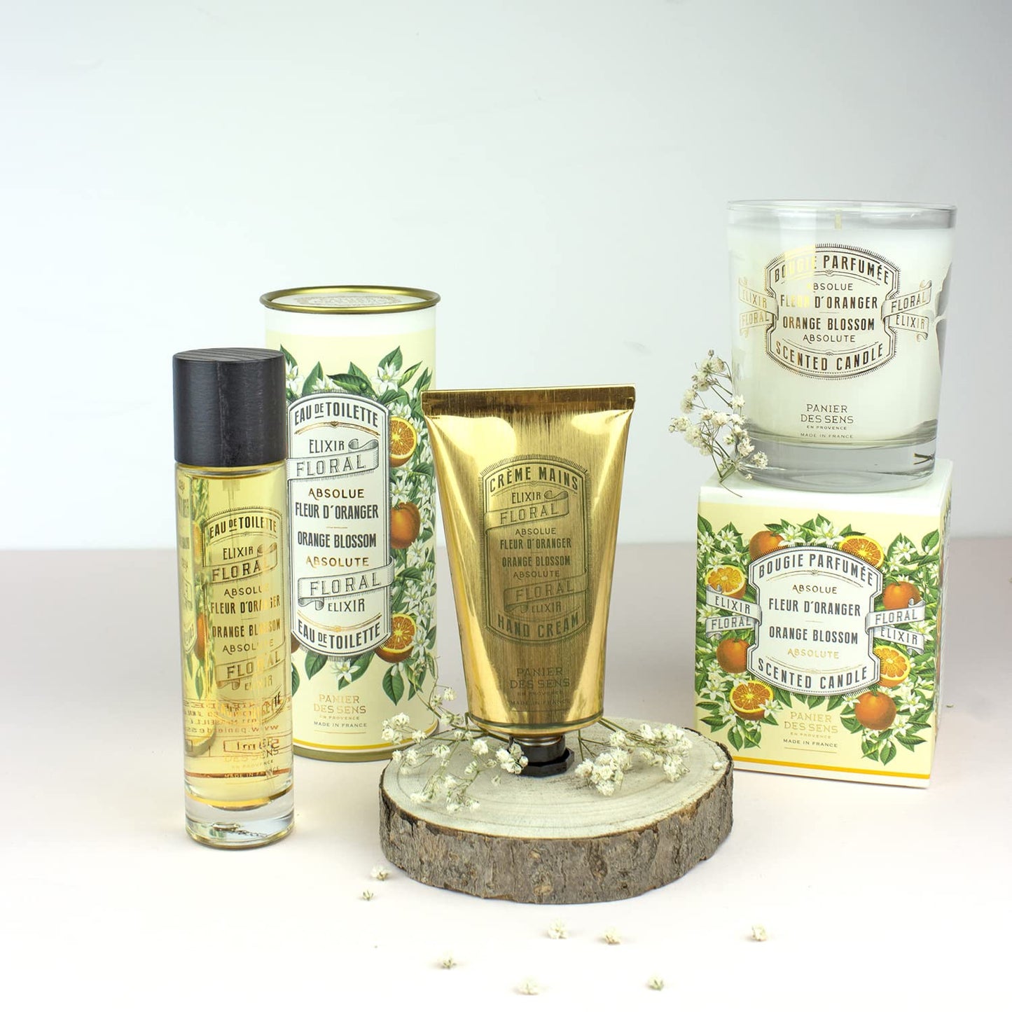 Panier des Sens Orange Blossom Candle – Hand-Poured in Provence, 55h Burn Time, 6.3 oz