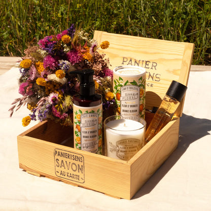 Panier des Sens Orange Blossom Candle – Hand-Poured in Provence, 55h Burn Time, 6.3 oz