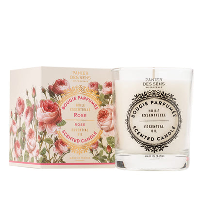 Panier des Sens Rose Candle – Hand-Poured in Provence, 55h Burn Time