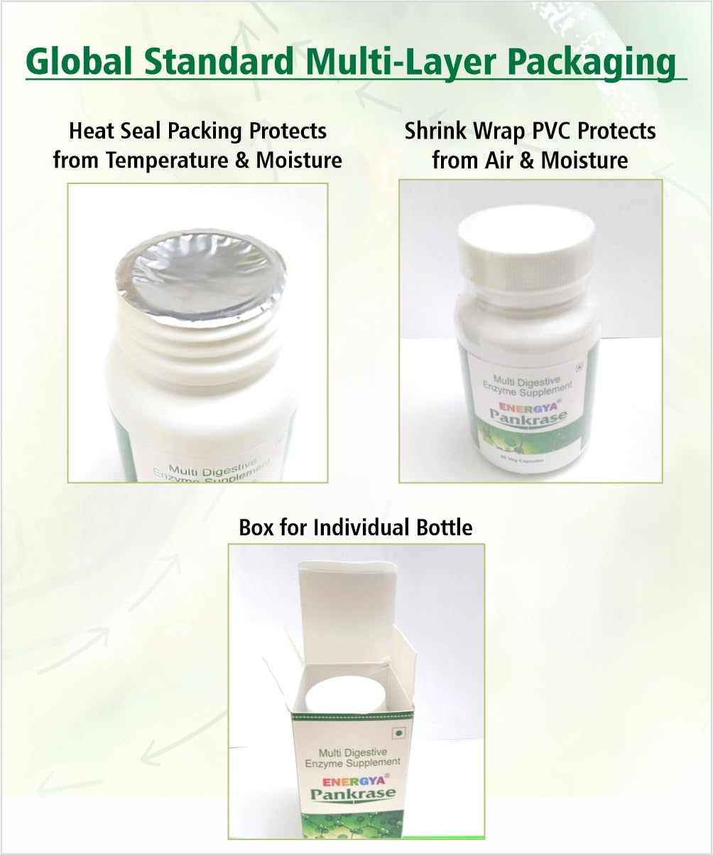 PANKRASE | Physician-Trusted Digestive Enzymes (12) for Gas & Bloating | Hi-Tech Processing