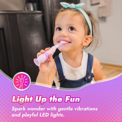 Papablic Arya Toddler Sonic Electric Toothbrush | Unicorn Cover & LED Timer