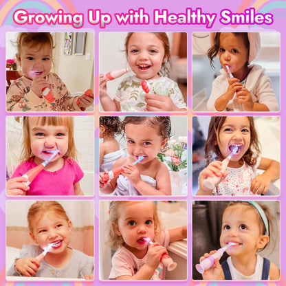 Papablic Arya Toddler Sonic Electric Toothbrush | Unicorn Cover & LED Timer