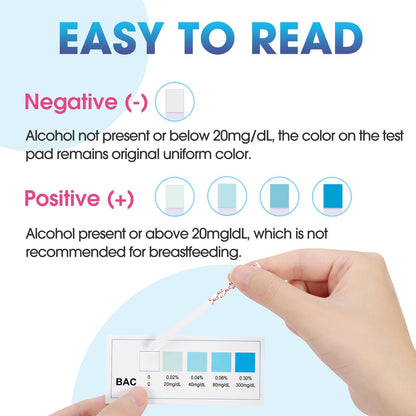 Papablic 24Pcs Breast Milk Alcohol Test Strips – 2 Minute Quick Results for Safe Breastfeeding