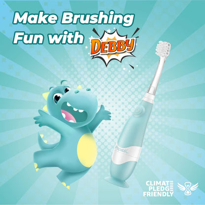 Papablic Debby Toddler Sonic Toothbrush 1-3 yrs - Dino Cover, LED Timer