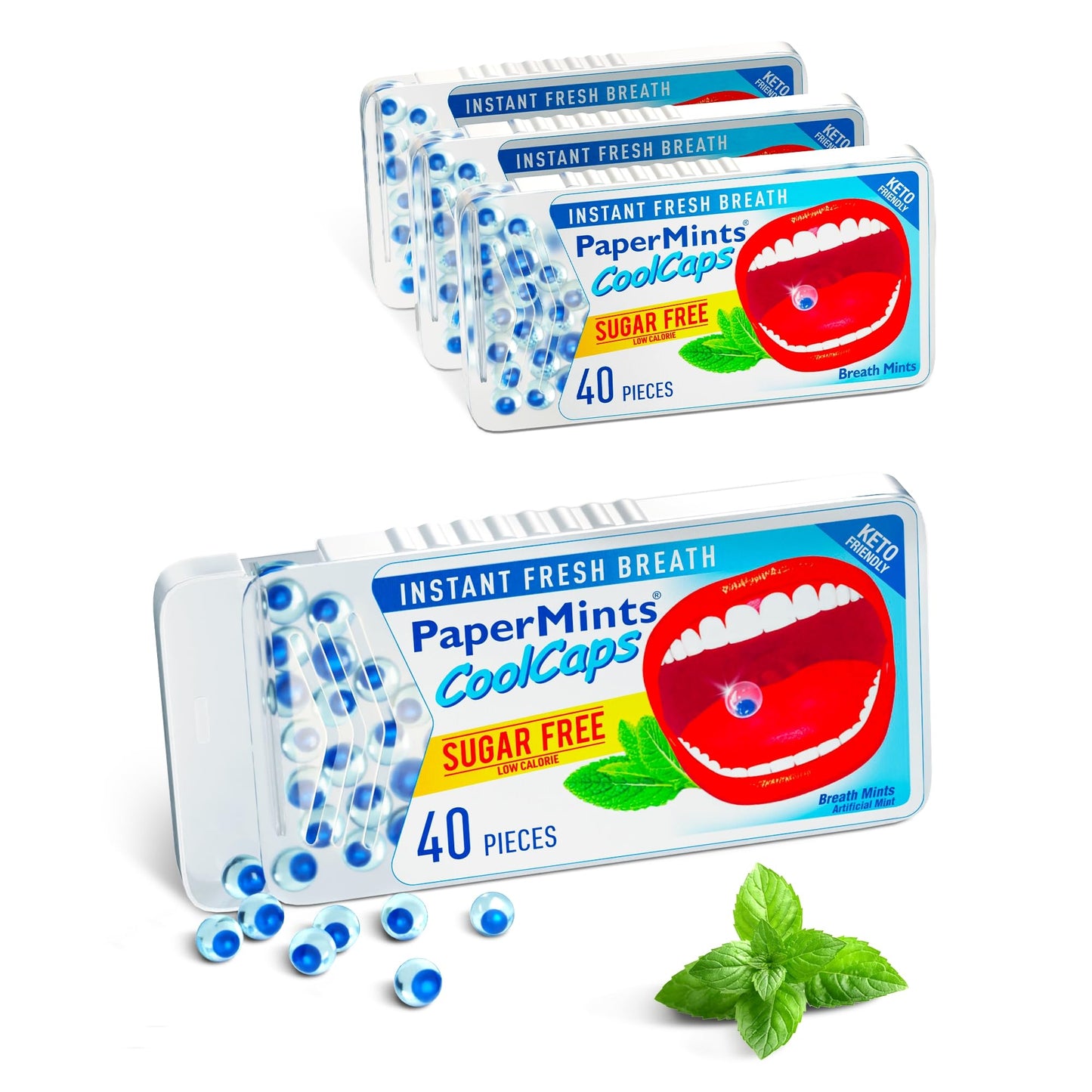 Papermints Breath Spray – Instant Fresh Breath 2 Pack | Sugar-Free, Portable Mint for Adults