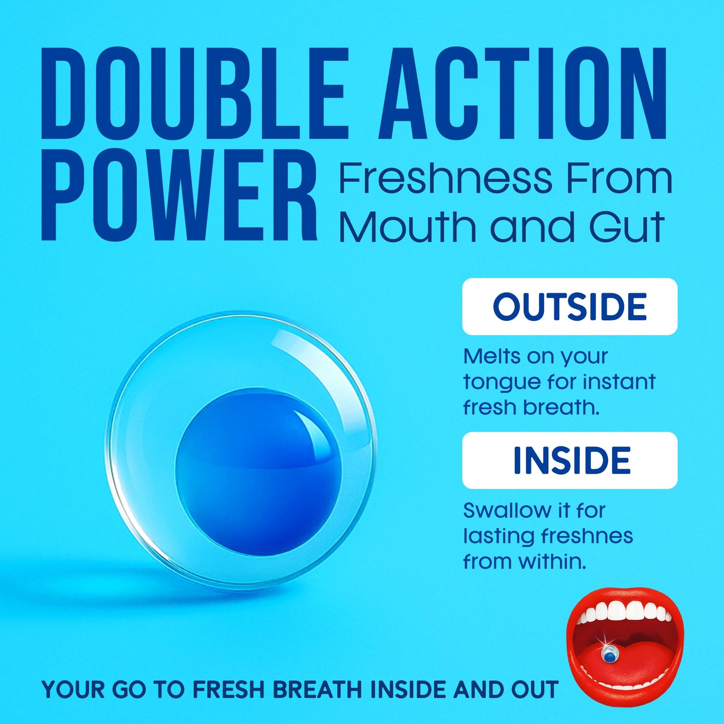PaperMints CoolCaps Breath Mints Peppermint – Dual-Action Liquid Capsules, Instant Fresh Breath, Sugar-Free, 4 Pack of 40 (160 Total)