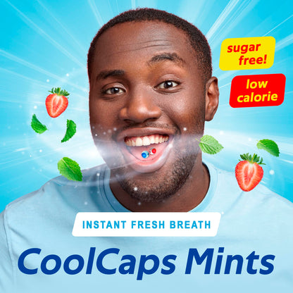 Papermints CoolCaps - Instant Fresh Breath Mints Sugar-Free 4-Pack (160 capsules)