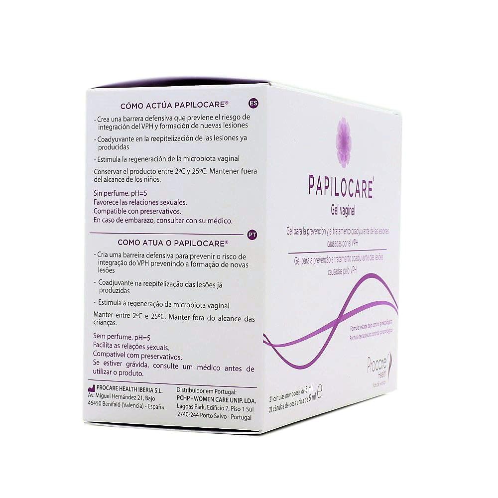 Global Ion Papilocare Vaginal Gel – 21 Sachets of 5 ml Each | Your Skin