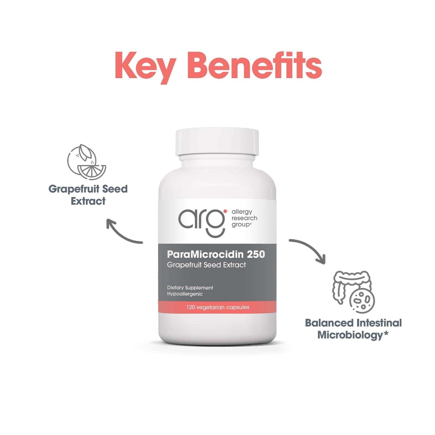 ParaMicrocidin 125 – Grapefruit Seed Extract 250mg | Allergy Research Group