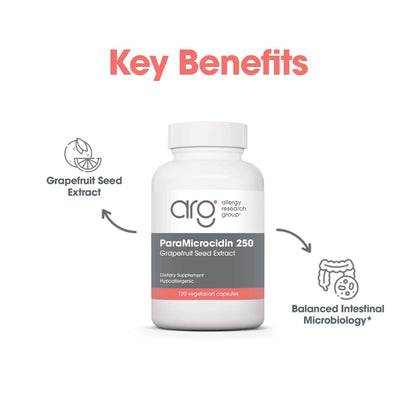 ParaMicrocidin 125 – Grapefruit Seed Extract 250mg | Allergy Research Group