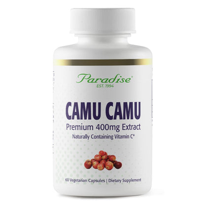 Paradise Herbs Camu Camu Extract 400 mg – Vitamin C, Vegan & Gluten Free