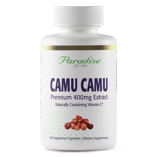 Paradise Herbs Camu Camu Extract 400 mg – Vitamin C, Vegan & Gluten Free BritishVita | Premium UK Vitamins & Wellness Supplements