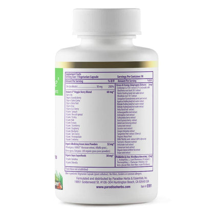 Paradise Herbs Zinc Picolinate with Natures C – Immune Support, 30 mg, 90 Capsules (Pack of 2) – Gluten Free, Non-GMO, Vegan