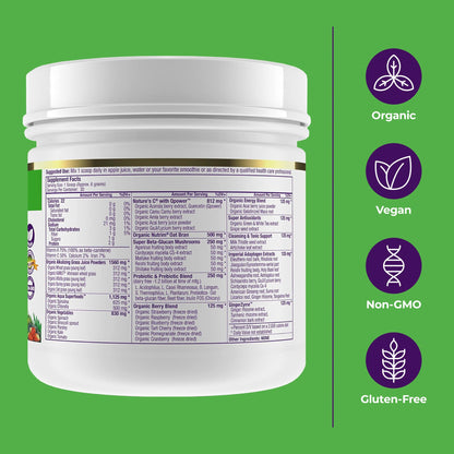 Paradise, ORAC Energy Greens Powder Extract, Super Antioxidants, Probiotics for Gut Health & Digestion, Vitamin C for Immunity, with Spirulina & Chlorella, Non-GMO, Gluten Free, 30 Servings