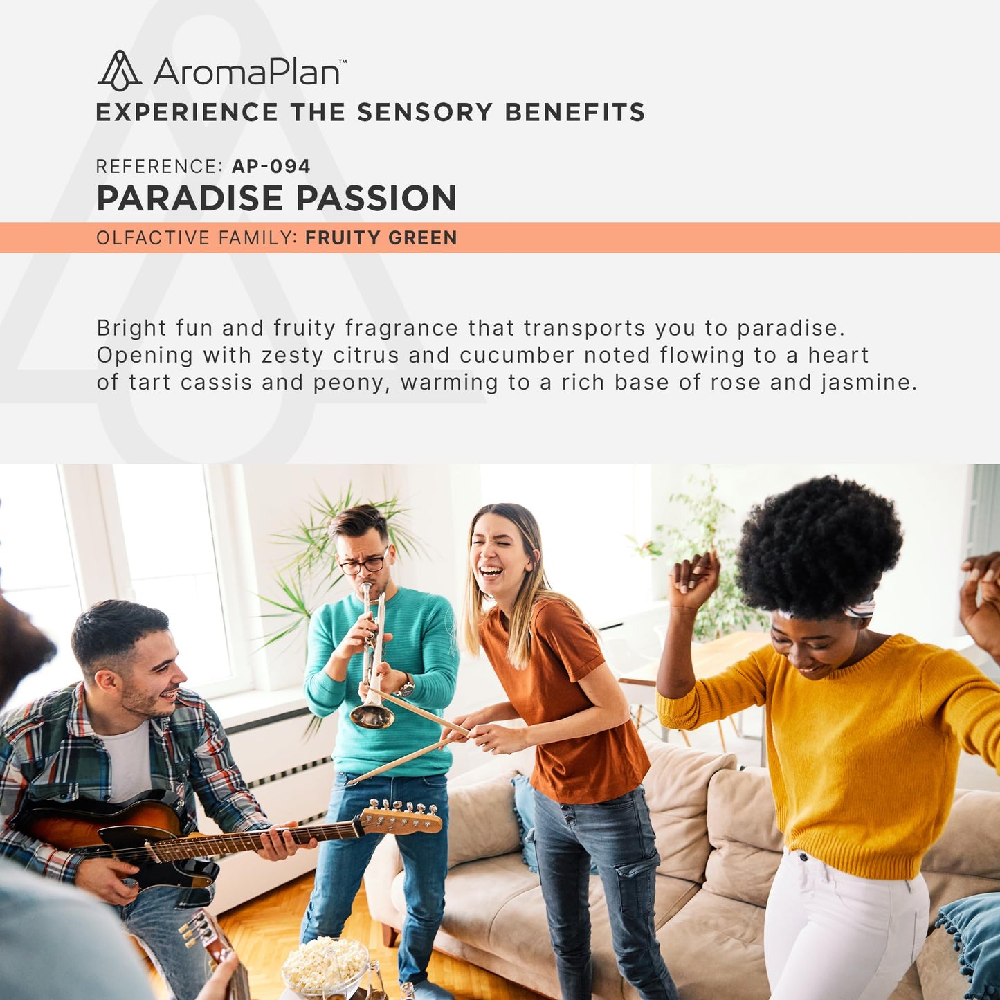 AromaPlan Paradise Passion Diffuser Oil – 5 oz, USA Made, Long-Lasting Fragrance